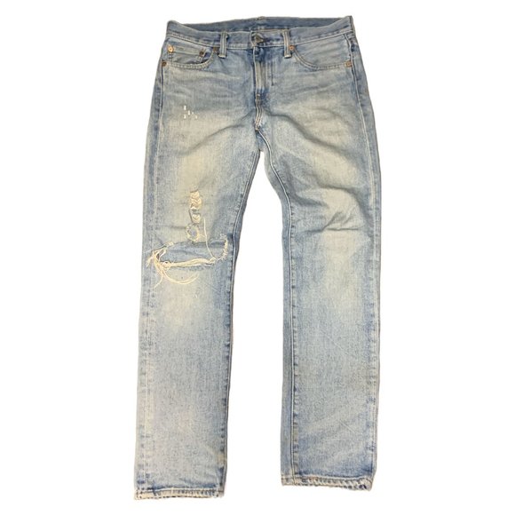 Vintage Lightwash Levi's 511 Jeans Size 30W x 30L Distressed - Picture 1 of 3